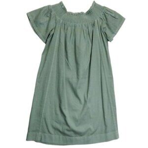 Vineyard Vines Women's Size Small Smocked Neck Dress Tencel Green